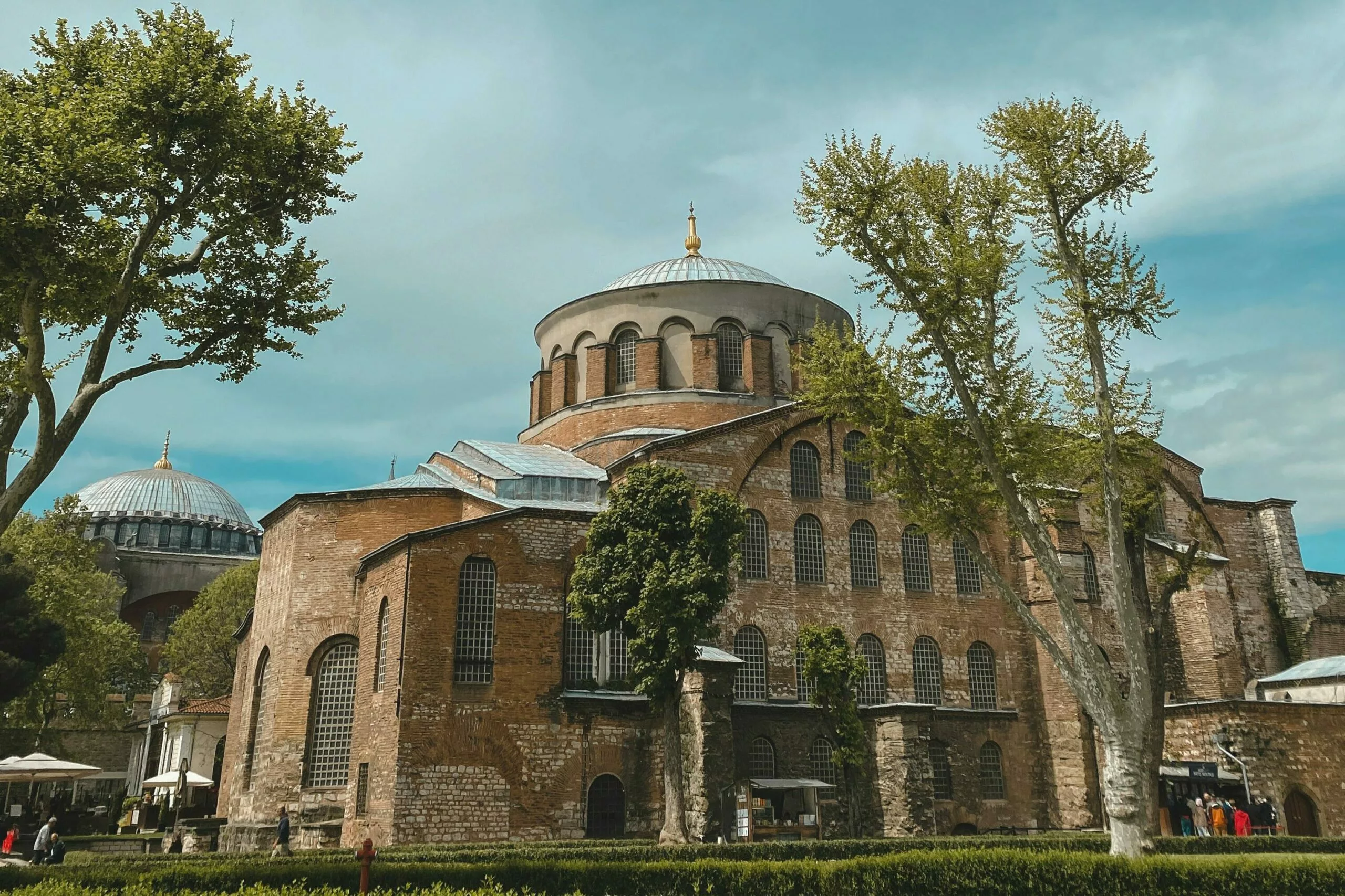 Stunning view of Hagia Irene, an iconic Byzantine architecture in Istanbul.